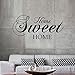 Produktbild Home Sweet Home Wandaufkleber Zitieren Abnehmbare Vinyl Wandaufkleber Wohnkultur Wohnzimmer wandbild Schlafzimmer Kunst Decals tapete 57X28 CM