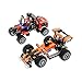 Produktbild 1 x Lego Technic 2er Set Modell 9390 Mini Tow Truck Rennwagen orange 8065 Mini Container Truck rot schwarz Car Auto incomplete unvollständig
