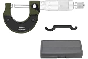 JVBAJV Outside Micrometer 0-25mm Digital Outside Micrometer 0-25mm Measuring Range 0.01mm Micrometer Metric 0-25mm Graduations High Precision Machinist Tool