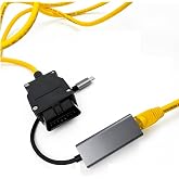 JFIND OHP ENET OBD2 KABLOSU (Enet Kablosu + USB Tip C) BMW ENET Kablo OBD2&rsquo;den RJ45&rsquo;e D&ouml;n&uuml;şt&uuml;r&uuml;c&uuml; | F Serisi Kodlama, BimmerC
