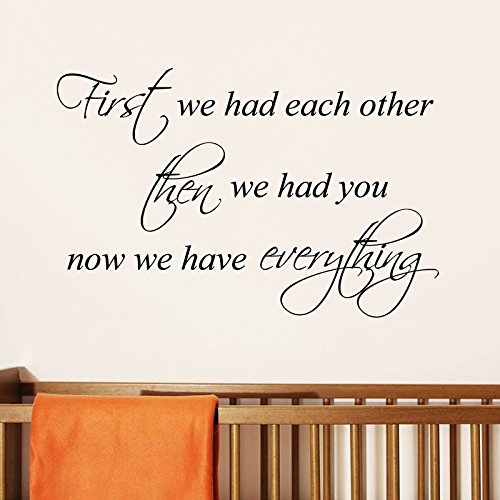 First We Had Each Other Children's Bedroom Kids Room Playroom Nursery Wall Sticker Wall Art Vinyl Wall Decal Wall Mural - Regular Size (Large size also available!)