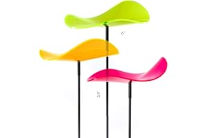 ‎CAZADOR-DEL-SOL Cazador-del-sol ® - das Original | Lucy - Medio | 3 Stück | geschwungener Sonnenfänger kunterbunt | Durchmesser 15 cm | Höhe 120 cm