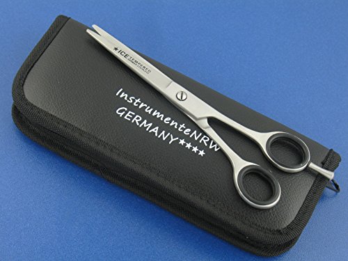 Premium Friseurschere Haarschere mit Mikroverzahnung InstrumenteNRW oder Solingen mit Aufbewahrungs-Etui (Nr.11 = 5 Zoll 2 x Mikroverzahnt) - 3