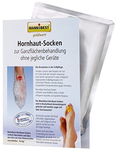 Mannibest Hornhautsocke mit der Originalrezeptur aus Asien gegen Hornhaut und Schrunden (1)