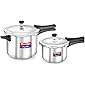 Prestige Stainless Steel Value Pack Pressure Cooker 5 Litre & 2 Litre
