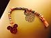 Mickey mouse minnie mouse girls baby pink name dummy clip chain holder pacifier holder chain cllip