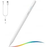 URUCHI Aktif Stylus Kalem, iPad, iPhone ve Android Tabletler ile Uyumlu, 4 LED Işıklı Pil G&ouml;stergesi, USB-C Şarjlı, Bluetooth