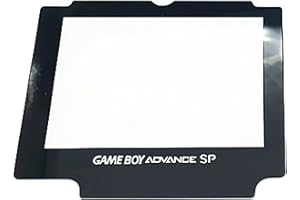 SUNVALLEY Nuevo reemplazo de protector de pantalla de vidrio, para consola de juegos for Nintendo Game Boy Advance GBA SP, superficie de espejo de protección resistente a los arañazos con pegamento