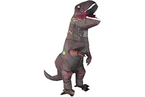 Rafalacy Inflatable Dinosaur Costume Adult Inflatable T Rex Costume Funny Halloween Party Costume Jurassic Dinosaur Cosplay Costume