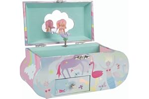 FLOSS & ROCK Floss and Rock 43P6387 Fantasy Musical Cloud Shape Jewelry Box,Multicolor,13x21.5x9.5cm