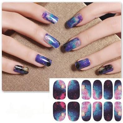 Nail Art Stickers Full Wrap Space Design-QJ02 Nail Sticker Tattoo - FashionLife