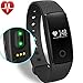 Produktbild Willful SW321 Fitness Armband mit Pulsmesser - Bluetooth Armbanduhr Aktivitätstracker Schrittzähler Uhr mit Puls Schlafanalyse Kalorienzähler Vibrationswecker Anruf SMS SNS Vibration für Android iOS
