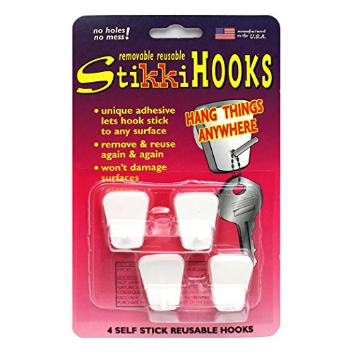 THE STIKKIWORKS CO. STK03020 STIKKIHOOKS 4-PK WHITE