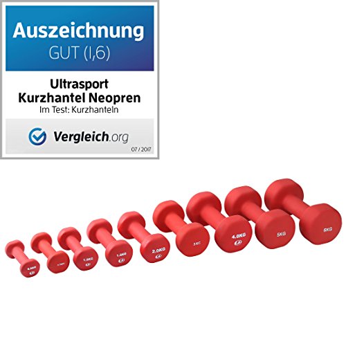 Ultrasport Neopren Gymnastik Hanteln mit Soft-Touch-Griff & Anti-Roll Funktion - 3