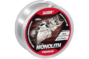 Jaxon Ligne de pêche Monolith Premium - 150 m/0,10 mm-0,35 mm - Monofilament - Top !
