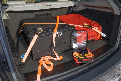 kwb Spanngurte-Set 983800 (in Transport-Tasche zur Ladungssicherung, inklusive 2 Gepäckspanner, 2 Ratschenspanngurte 2-teilig, 2 Zurrgurte, 1 Warnflagge) - 9