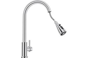 SEISSO Grifo Cocina Extraíble, Grifo para Fregadero con 3 Modes de Ducha, Chorro y Pausa, Mezclador Cocina para Fregadero de Agua Frío y Caliente, Grifo para Cocina de Acero Inoxidable, 360°Giratorio