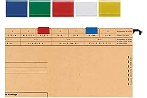 ‎ELBA Elba Farbreiter Vertic, Stecksignal für Hängeregistraturen, rot, 25 Stück