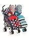 Cosatto Supa Dupa Twin Stroller Sis and Bro 4 - Blue