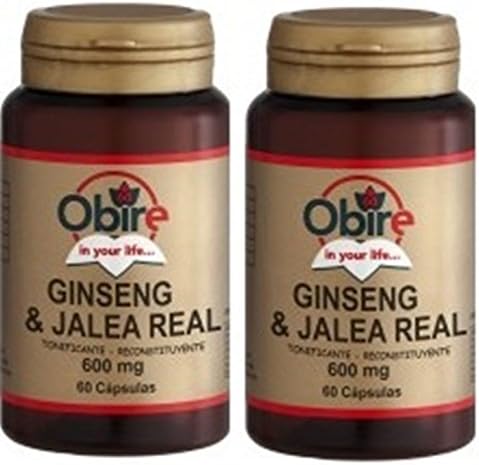 Ginseng + Royal Jelly 600 mg. 60 capsules. (Pack 2u.)