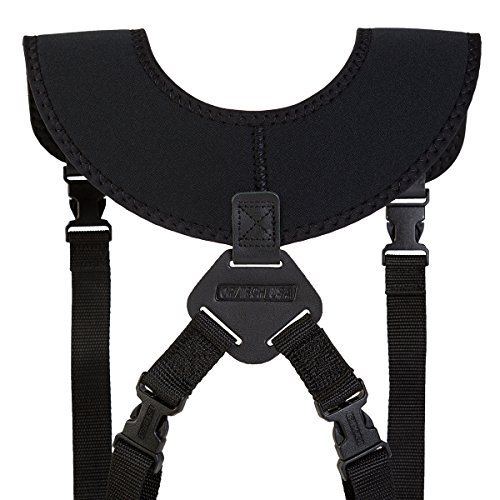 OP/TECH Double Sling Neoprene Harness Carries 2 Cameras in Sling Style - Black