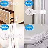 CalMyotis® Baby Sicherheit Sperren Sicherheitsschlösser Kindersicherheit Verriegelungen, Tür Schrank Kühlschrank Schublade Sperrt (10 Stück) - 8