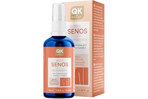 QKnatur - Huile raffermissante pour les seins (100 ml). Rehausse et tonifie les seins. Huile pour le décolleté et la poitrine avec Coenzyme Q10. Mélange d'huiles de rose musquée, d'avocat et de jojoba