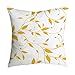 Produktbild Tohole Gelber Polyester Kissenbezug Textur Hause Kopfkissenbezug Hauptdekoration Sofa Umarmung Deluxe Mikrofaser Kissenbezüge weichen gemütlichen Wrinkle Fade Fleckenbeständig 45 x 45 cm