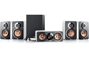 Teufel Ultima 20 Surround 5.1-Set - Heimkino Lautsprecher 5.1 Soundanlage Kino Raumklang Surround Subwoofer Movie High-End HiFi Speaker - weiß