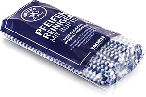 VAUEN Lot de 3 paquets de 80 nettoyants à pipe en coton (240 au total) - Bleu/blanc - En peluche souple - Fabrication en Allemagne