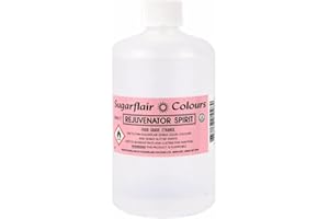 SUGARFLAIR COLOURS Sugarflair Rejuvenator Spirit, Rejuvenator Spirit For Sugarcraft and Cake Decorating, Food Grade Ethanol, Food Colouring Thinner - 280ml