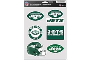 WINCRAFT NFL New York Jets Mehrzweckbogen mit 6 Aufklebern