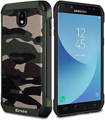 Samsung Galaxy J5 2017 Case, Epxee Shockproof Heavy Duty Protective Silicone Bumper Phone Case Cover for Samsung Galaxy J5 2017 J530F - Camouflage