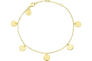 Purelei® Kalea Armband – Elegantes, verspieltes Damen Armband mit Plättchen – Edelstahl – Verstellbare Länge 16/17,5/19 cm – Hawaiianisch inspiriert & wasserfest