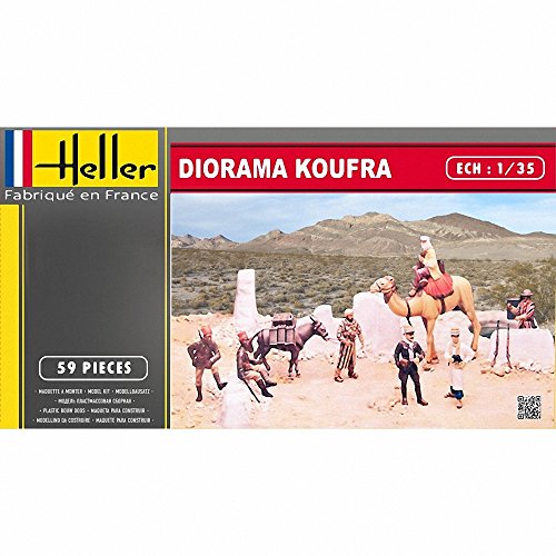 Preisvergleich Produktbild Heller 81101 - Modellbausatz Koufra Figurines Sahariennes und Groupe Tabo Tabour, Tireurs Senegalais