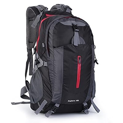OUTAD Sac à Dos Randonnée Alpinisme Trekking Étanche et Résistant à L’éraflure avec Couverture Imperméable et Sifflet 40L