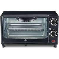 DCG Eltronic MB9809N, Forno elettrico 9 litri 650 watt, Nero, 41x23x24 cm