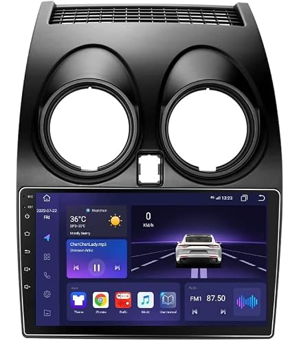 YUNTX Autoradio 9 Pollici Per Nissan Qashqai J10 (2008-2014) - Android 14, CarPlay, GPS, DSP