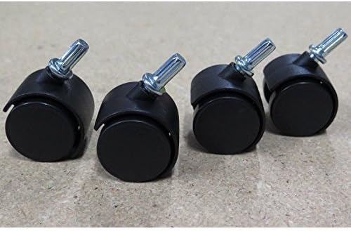 NEW set of 4 PLASTIC CASTER WHEELS 3 drawer cart office storage Sterilite black by Destinie