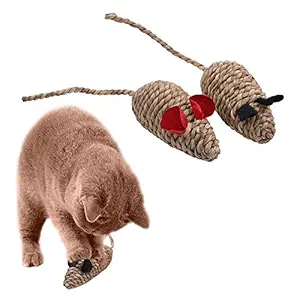 Pets Empire Cute Pet Cat Toy Cat Catcher Mouse Toy Catnip Mouse Toy Natural Seaweed Interactive Funny Toy for Cats Kitty Pets-1 Piece
