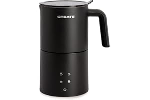 CREATE/MILK FROTHER STUDIO PRO/Mousseur et chauffe-lait électrique noir/Compatible lave-vaisselle, écran tactile, 4 programmes, système de sécurité, 620 ml, utilisation à froid ou à chaud, 450W