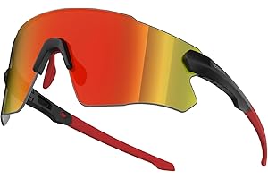 ER00 Wrap Around Light Weight Sports Sunglasses for Cycling Baseball Running Pickleball Hiking Trail Run