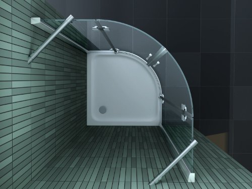 Duschkabine CLARABO 90 x 90 x 180 cm (Viertelkreis) ohne Duschtasse - 3