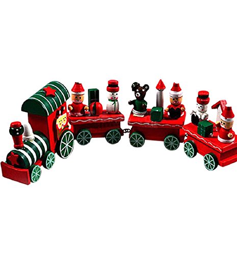 Malloom® Funny Wood Christmas Gift Xmas Mini Train Decoration Decor Gift