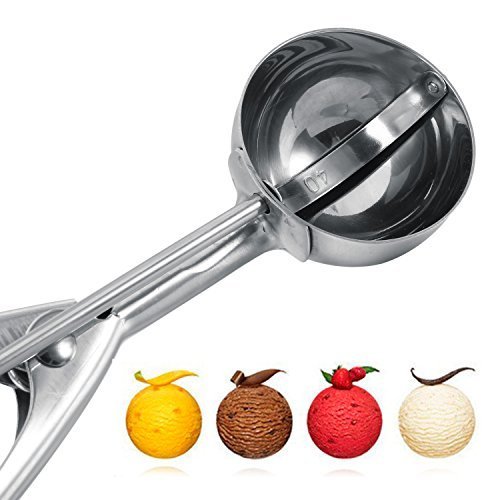Hosaire Plätzchen Scoop Premium 18/8 Edelstahl Eisportionierer 45 mm (Mittel) - 5