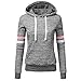 Produktbild Pullover Damen Lang, Pulli Sweatshirts Loose Langarm T-Shirt Basic V-Ausschnitt Langarmshirt Draußen Oberteil für das Reisen von ABsoar