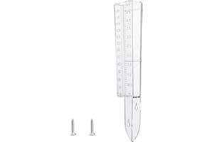 WANDIC Rain Gauge, 1 Piece Plastic Rain Gauge With Screws Rainfall Measuring Tube For Garden Outdoor Yard Rainfall Measurement