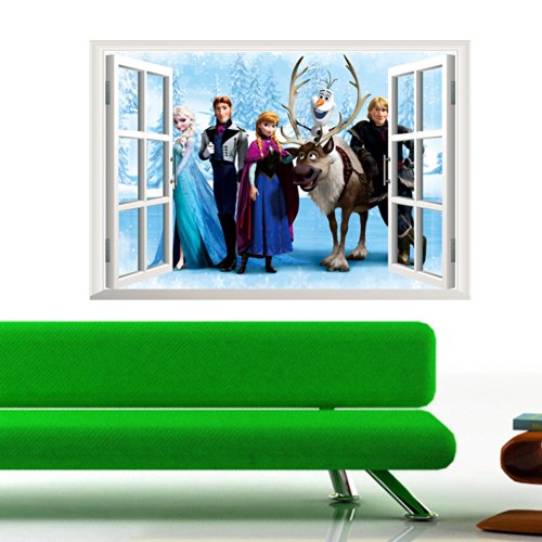 Topro Disneys Die Eiskönigin – Völlig unverfroren 3D-Wandtattoo, Elsa Anna Olaf Kristoff Sven Hans - 4