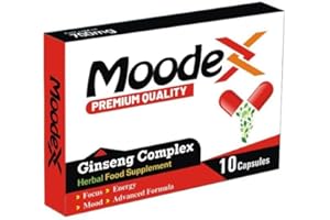 MoodeX Red-New Stronger for Longer Formula for Men - Ultra Strong Performance Enhancing Pills, Stamina Endurance Booster RED Supplement Pills for Men - 10 Ginseng Capsules 700MG