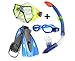 Produktbild SCHNORCHELSET Flossen + Taucherbrille + Schnorchel + Schwimmbrille ML/XL ~mp 649 Og9+